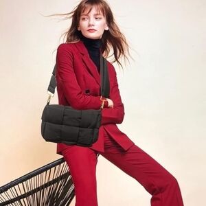 Black Puffer Crossbody Bag